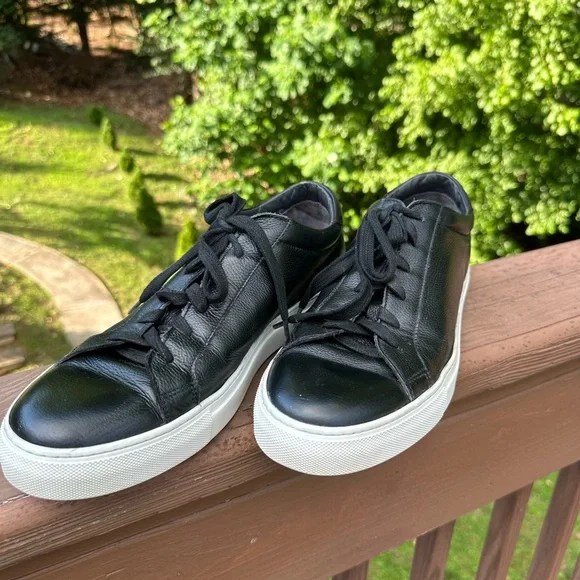 Adam Derrick To Boot New York Black Leather Sneakers in Nappa Black